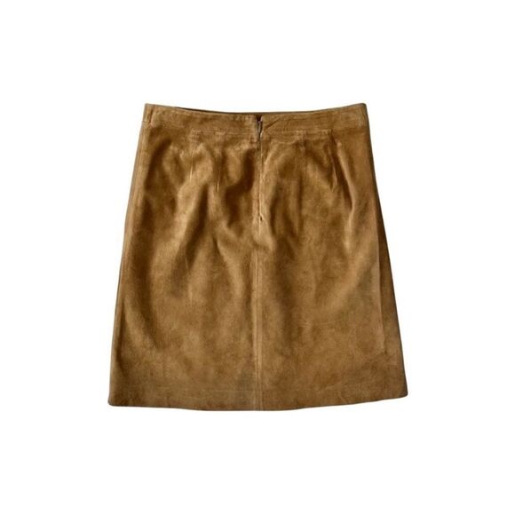 Vintage Ann Taylor Suede Skirt 0P - Picture 4 of 7